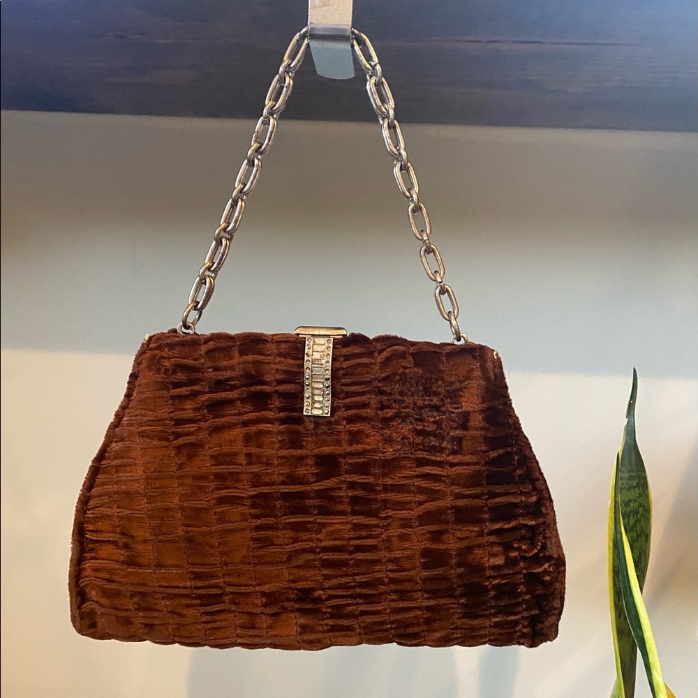 Vintage brown clutch